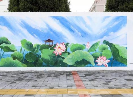 祥云墙绘施工材料制作工艺说明