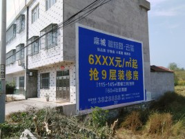 祥云墙体广告质量分析