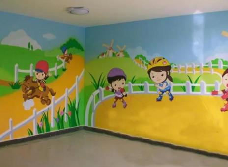 祥云幼儿园墙体彩绘制作流程及注意事项