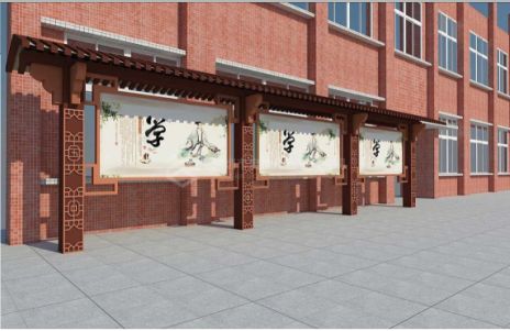 祥云学校宣传栏文化墙的作用性